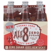 Ale-8-One® Zero Sugar Cherry Soda Bottles Perspective: Main