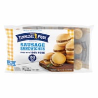 Odom's Tennessee Pride Sausage And Biscuits Breakfast Sandwiches Perspective: Main