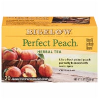 Bigelow® Perfect Peach® Herbal Tea Bags Perspective: Main