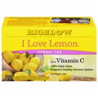 Bigelow® I Love Lemon® with Vitamin C Herbal Tea Bags Perspective: Main
