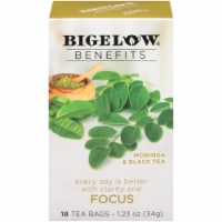Bigelow Benefits Focus Moringa and Black Tea Bags