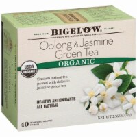 Bigelow Tea Tea - Organic - Oolong - Jasmn - Green - Case of 6 - 40 count
