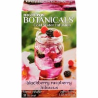 Bigelow Botanicals Cold Water Infusion Blackberry Raspberry Hibiscus Herbal Tea Bags