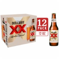 Dos Equis Ambar Mexican Lager Beer Bottles Perspective: Main