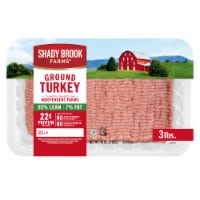 Shady Brook Farms® 93% Lean / 7% Fat Ground Turkey Tray Perspective: Main