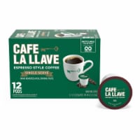 Cafe La Llave® Regular Espresso Style Single Serve Coffee Pods