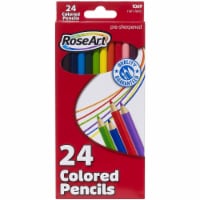 RoseArt Colored Pencils, 24-Count, Assorted Colors, Packaging May Vary
