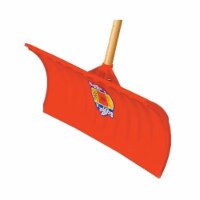 Bigfoot 1215-1 Steel Snow Shovel Pusher Design 20 in. Blade Non Stick Coating Wooden Handle -
