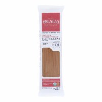 Delallo® Organic Whole Wheat Capellini Pasta Perspective: Main