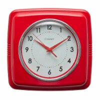Chaney Wall Clock - Red Perspective: Main