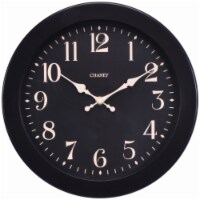 Chaney Analog Wall Clock - Black