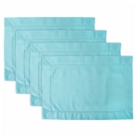 Design Imports CAMZ10087 Rectangle Paper Bin - Pinstripe Aqua, 15 x 10 x 12 in.