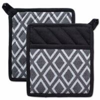 DII Black & White Diamond Potholder (Set of 2)