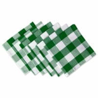 Design Imports CAMZ10538 Shamrock Green Buffalo Check Napkin - Set of 6