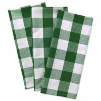 Design Imports CAMZ10546 Shamrock Green Buffalo Check Dish Towel - Set of 3