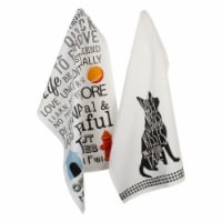 Design Imports CAMZ10668 Asst Dog Prints Dishtowel - Set of 2