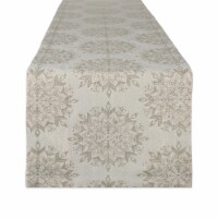 Design Imports CAMZ10708 14 x 72 in. Winter Sparkle Jacquard Table Runner