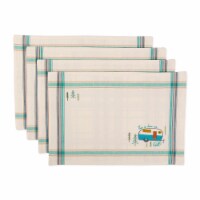 Design Imports CAMZ11154 13 x 19 in. Assorted Camper Embellished Placemat - Set of 4