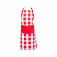 Design Imports CAMZ11235 Red & White Buffalo Check Chef Apron