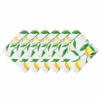 Design Imports CAMZ11285 Lemon Bliss Print Outdoor Napkin - Set of 6