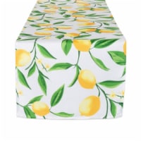 Design Imports CAMZ11287 14 x 72 in. Lemon Bliss Print Outdoor Table Runner