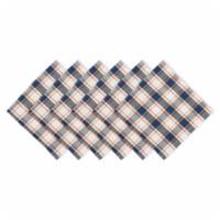 Design Imports CAMZ11351 Autumn Farmhouse Plaid Napkin - Set of 6