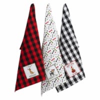 Design Imports CAMZ11372 Christmas Puppy Embellished Dishtowel - Set of 3