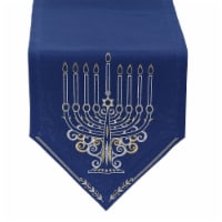 Design Imports CAMZ11375 14 x 68 in. Menorah Embroidered Table Runner