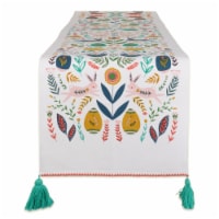Design Imports CAMZ11578 14 x 108 in. Easter Garden Embellished Table Runner