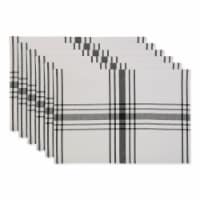 Design Imports CAMZ11605 Black Home Sweet Farmhouse Placemat - Set of 6
