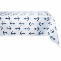 Design Imports CAMZ11634 60 x 84 in. Anchors Print Outdoor Tablecloth