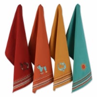 Design Imports CAMZ11664 Southwest Embellished Dishtowel - Set of 4