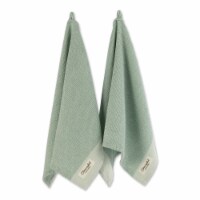 Design Imports CAMZ11678 Jadeite Washed Waffle Dishtowel - Set of 2