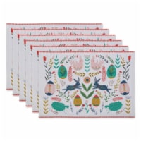 Design Imports CAMZ11702 Easter Folk Garden Embellished Placemat - Set of 6