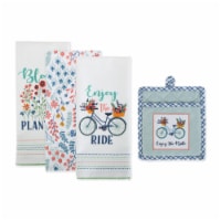 Design Imports CAMZ11706 Enjoy the Ride Kitchen Dishtowel - Set of 4