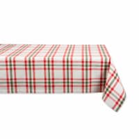 Dii Kitchen & Tabletop Jolly Tree Collection Tablecloth, Nutcracker Plaid, 60X120"