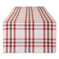 Dii Kitchen & Tabletop Jolly Tree Collection Table Runner, Nutcracker Plaid, 14X72"