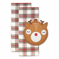 Dii Holiday Potholder Gift Set, Rudy Reindeer, 3 Piece