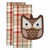 Dii Thanksgiving Holiday Gift Sets, Autumn Owl Potholder Gift Set