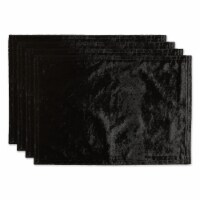 DII Black Velvet Placemat (Set of 4)