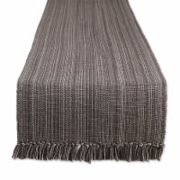 Dii Variegated Taupe Fringe Table Runner