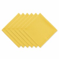 Design Imports CAMZ12283 DII Solid Mello Napkin, Yellow - Set of 6