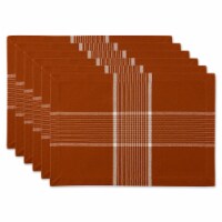 DII Fiesta Rust Check Placemat (Set of 6)