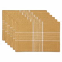 DII Fiesta Curry Check Placemat (Set of 6)