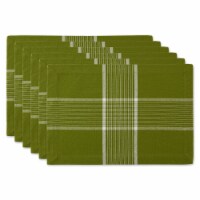 DII Fiesta Green Check Placemat (Set of 6)