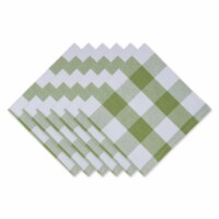 Design Imports CAMZ12371 20 x 20 in. Antique Green Buffalo Check Napkin - Set of 6