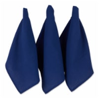 Design Imports CAMZ12443 Blue Recycled Cotton Waffle Dishtowel Set - Set of 6