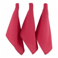 Design Imports CAMZ12445 Pink Recycled Cotton Waffle Dishtowel Set - Set of 6