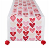 Dii Conversation Hearts Print Table Runner