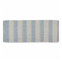 Dii Stonewash Blue Variegated Recycled Yarn Floor Runner 2Ft 3In X 6Ft